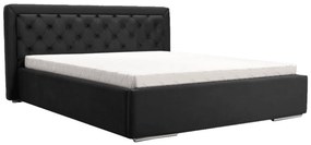 Mantire ágyrácsos ágy, fekete (160 cm)