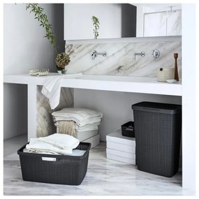 Jute sötétszürke szennyeskosár, 58 l - Curver