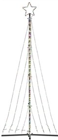 színes LED karácsonyfa 447 LED 249 cm