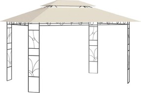 vidaXL krémszínű pavilon 4 x 3 x 2,7 m 160 g/m²