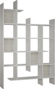 Manco könyvespolc, fehér, 122 cm