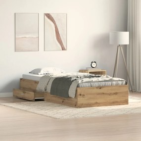 Ágykeret Artisan Oak 90x190 cm Műanyag