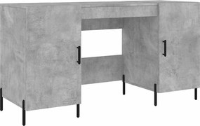 vidaXL betonszürke szerelt fa íróasztal 140 x 50 x 75 cm
