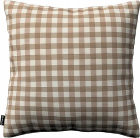 Dekoria párnahuzat bézs-fehér kockás 43x43