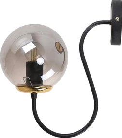 Fekete-szürke fali lámpa ø 15 cm Oslo – Squid Lighting