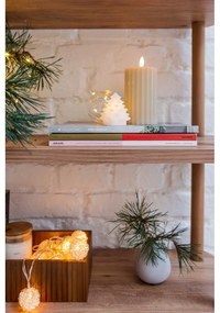 Fehér karácsonyi fénydekoráció 4 db-os ø 6,5 cm Carla – Sirius