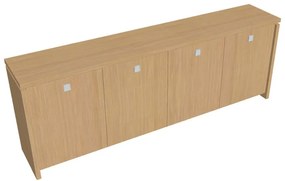 Verno alacsony szekrény 248 x 46 x 90 cm, világos tölgy