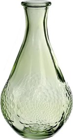 Üveg váza gyertyatartó 16 x 9 cm asztali Zöld