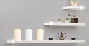 Polc, fényes fehéres, 120x25, GANA FY 11044-1