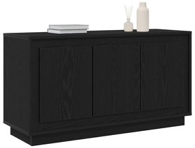 Oldalszekrény Fekete Tölgy 102x35x55 cm Mérnöki Fa