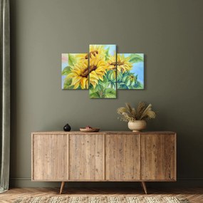Virágzó napraforgó képe (90x60 cm)