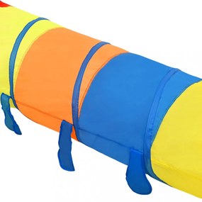 többszínű poliészter gyerek-játszóalagút 245 cm