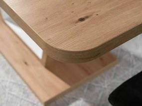 Nigel bővíthető étkezőasztal tölgy/fehér 120-160 cm