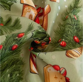 Mikroszálas ágyneműhuzat CHRISTMAS PRESENTS zöld Ágyneműhuzat mérete: 70 x 90 cm | 140 x 220 cm