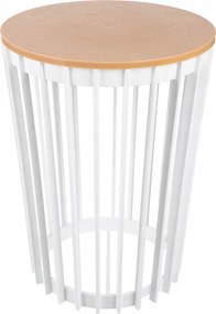 Virágágyás Álló Virágtartó Állvány Loft Kétoldalas Fehér Polcos Polc 40 cm