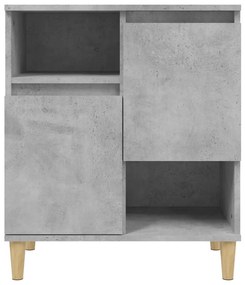 3 db betonszürke szerelt fa tálalószekrény 60 x 35 x 70 cm