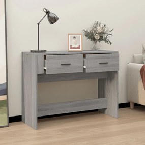 szürke sonoma színű szerelt fa tálalóasztal 100 x 39 x 75 cm