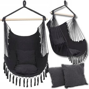 Függőágy Brazil Kerti Hintaszék Lógó Szék Boho 2X Párna