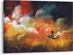 Kép - Az űrben úszó ember (70x50 cm)