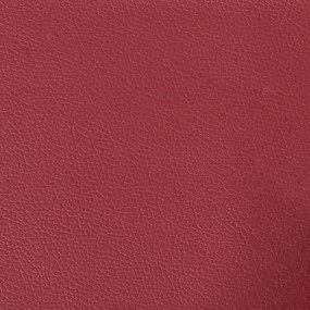 3 személyes bordó műbőr Chesterfield kanapé
