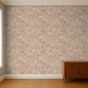 Zambaiti Parati Casa Chic Fiori ezüst-púder virágos texturált vlies tapéta – Z20130