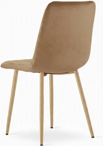 AKCE barna bársonyszék LAVA ALMOND BROWN II. minőség