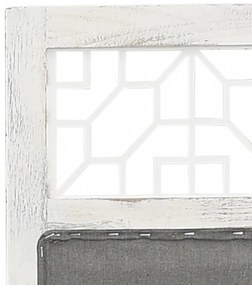 4 paneles szürke szövetparaván 140 x 165 cm