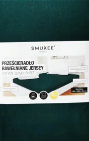 Gumis lepedő pamut jersey 160X200 Zöld