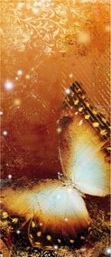 Fotótapéta Arany pillangó absztrakt mágia éteri hő 91x211 +ragasztó