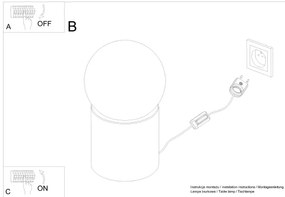 Sollux SL.1193 - Asztali lámpa BOOMO 1xG9/8W/230V