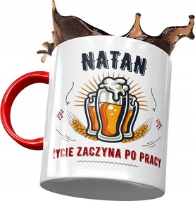 Piros Bögre Nátán Férj Kolléga Ajándék Nyomtatott Fotóval