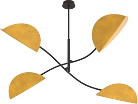 Emibig modern mennyezeti lámpa lotus fekete narancs emi1460/4