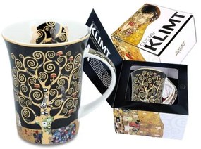 Porcelánbögre Klimt dobozban 350ml, Klimt:Életfa