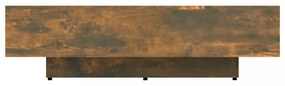 füstös tölgy színű szerelt fa dohányzóasztal 100x49,5x31 cm