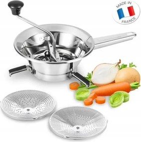 Rozsdamentes acél kézi zöldségdaráló, kicsi, könnyen darálható