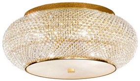 Ideal Lux - Kristály mennyezeti lámpa PASHA 14xE14/40W/230V átm. 65 cm arany