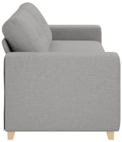 3-Fős Kanapé Felhő Szürke 180 cm Textil