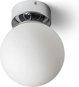 RENDL BOLLY 17 stropní opálové sklo/chrom 230V LED E27 11W IP44