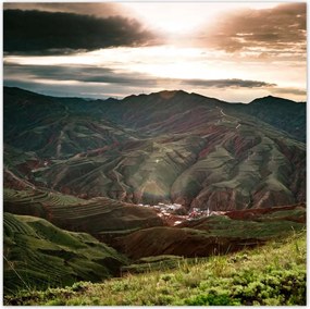 Poszterek 140x140 Hegyi táj Tájkép