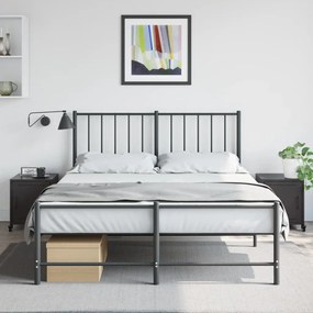 2 db fekete acél éjjeliszekrény 36x39x43,5 cm