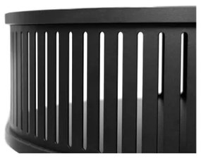 Kávésasztal ROENNI 44x75 cm fekete/fehér