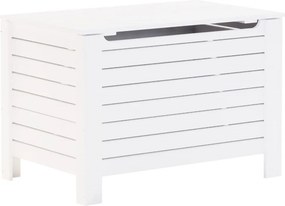 vidaXL RANA fehér tömör fenyőfa tárolóláda fedéllel 100 x 49 x 54 cm