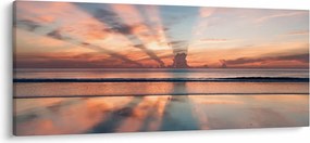 Nap sugarak képe Dayton Beach felett (120x50 cm)