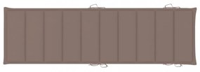 tópszínű oxford szövet napozóágy párna 186x58x4 cm