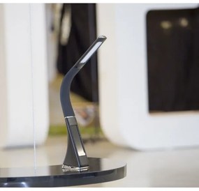 Brilagi - LED Dimmelhető asztali lámpa kijelzővel PELLE LED/7W/230V fekete