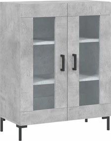 vidaXL betonszürke szerelt fa tálalószekrény 69,5 x 34 x 90 cm