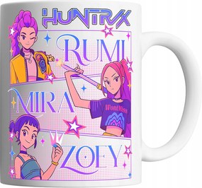 Bögre 330ml Huntrix Kpop Demon Hunters Mira Rumi Zoey Ajándék Név