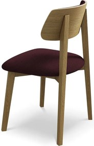 Borvörös tömörfa étkezőszék Niu – Makamii