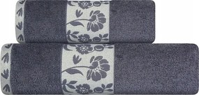 Flora törölköző virágos bordűrrel 50x90 graft