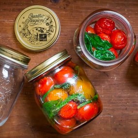 Bormioli Rocco Quattro Stagioni üvegedény fedővel,700 ml, 700 ml
